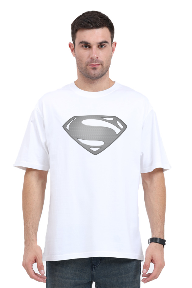 Superman Logo Oversized Classic Half Sleeve T-shirt