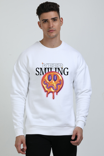 Keep Smiling Oversized Sweatshirt