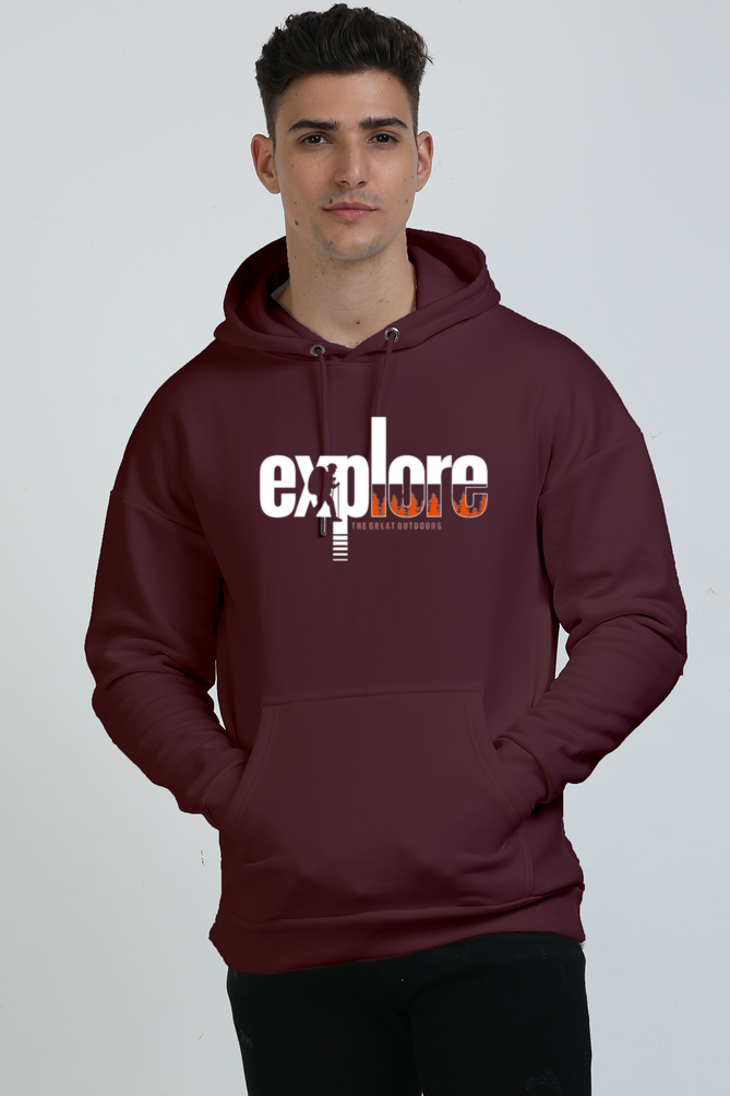 "Explore" Hooded Sweatshirt.