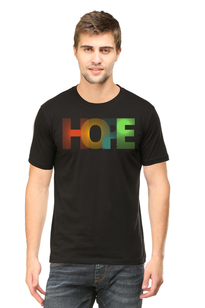 Hope Round Neck Half Sleeve T-shirt