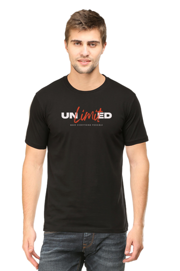 Unlimited Graphic Half-Sleeve T-Shirt