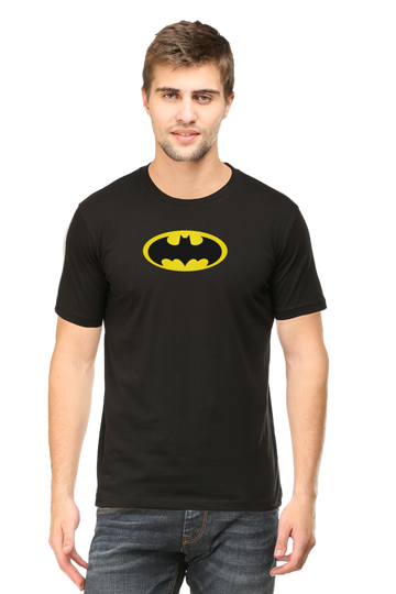 Glow-in-the-Dark Batman Logo Half-Sleeve T-Shirt