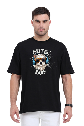 Cute Dog Unisex Classic Oversized T-shirt.