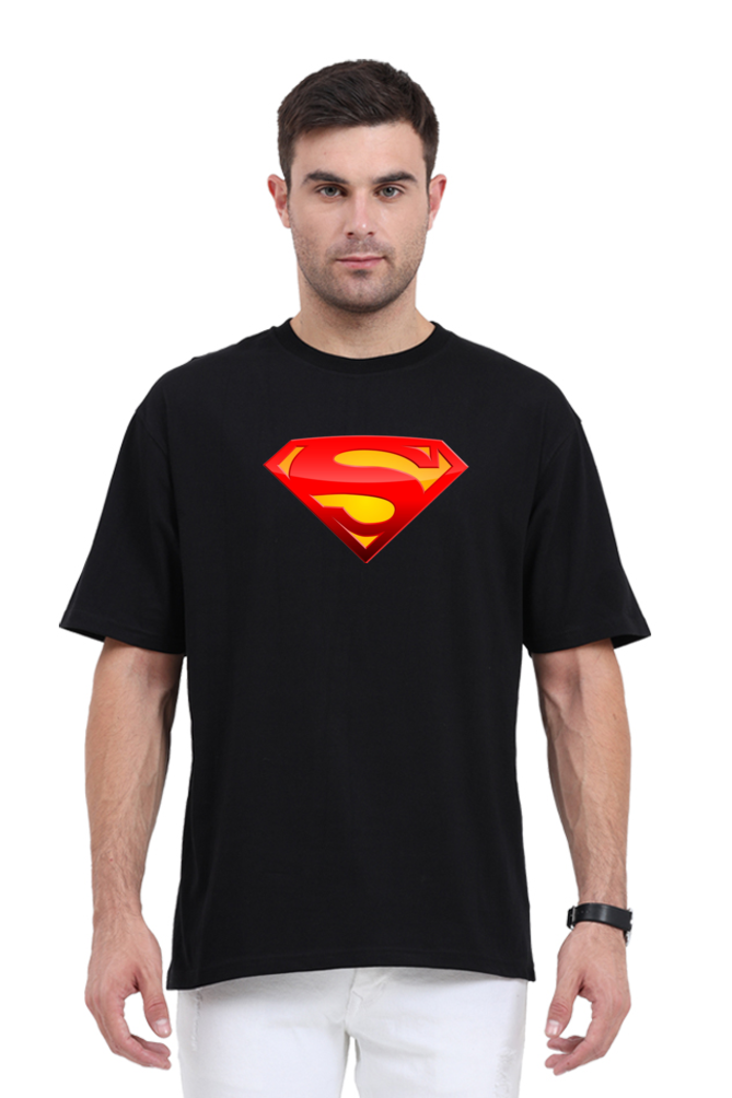 Superman Logo Unisex Oversized Classic T-shirt.