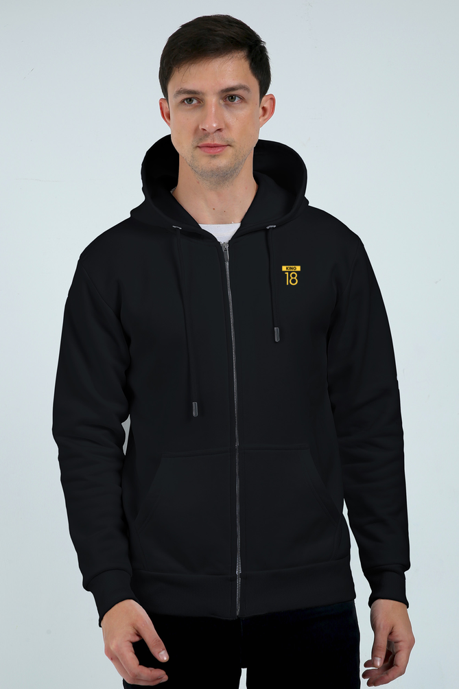 "King 18" Hooded Zipper Sweatshirt