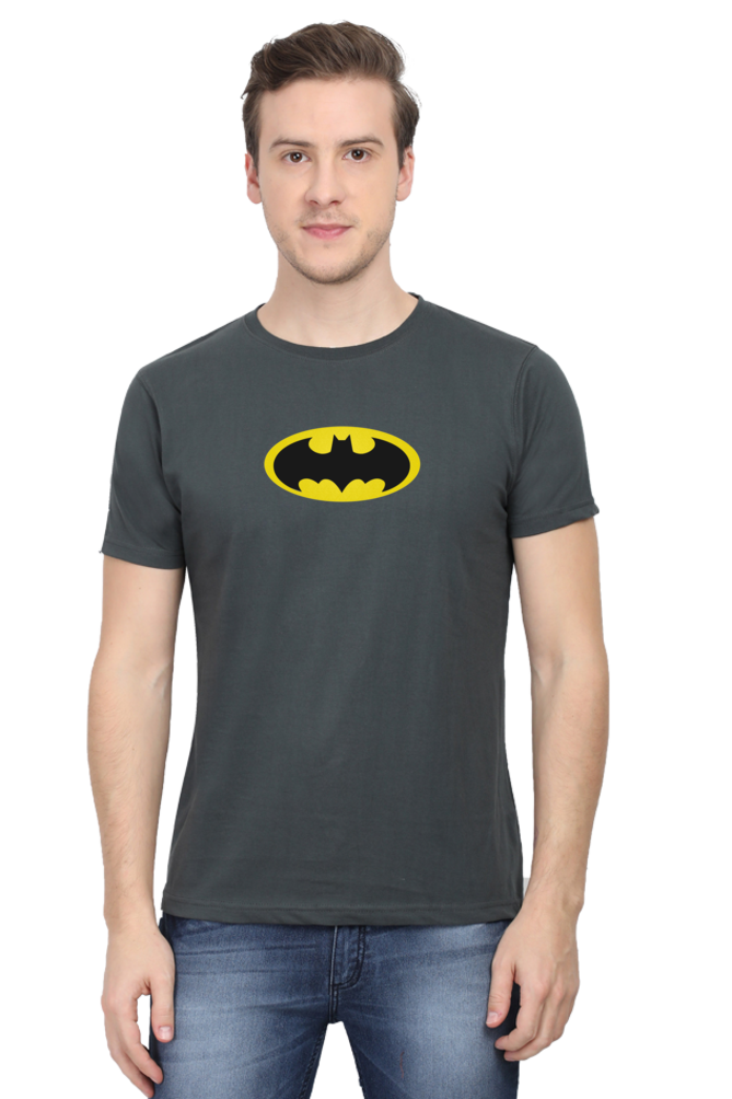 Glow-in-the-Dark Batman Logo Half-Sleeve T-Shirt