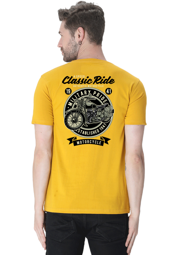 "Ride in Style with Our Classic Ride Half Sleeve T-Shirt!"