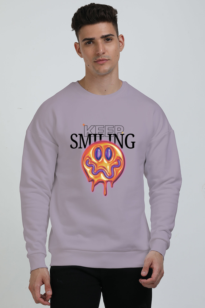 Keep Smiling Oversized Sweatshirt