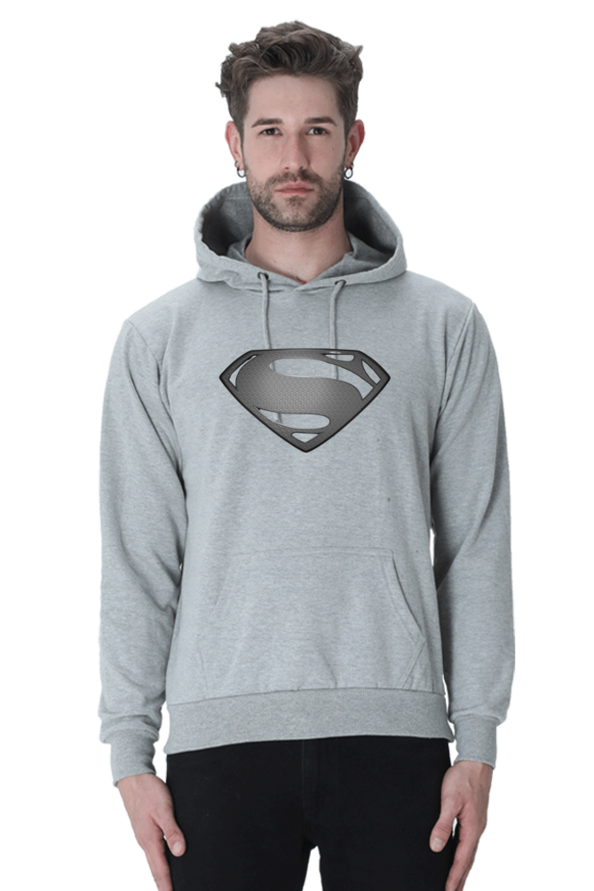 Grey Superman Logo Unisex Sweatshirt.