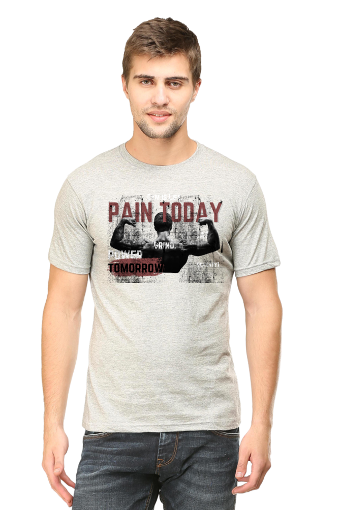 Gym Motivation Round Neck Half Sleeve T-shirt.