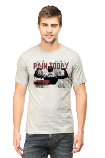 Gym Motivation Round Neck Half Sleeve T-shirt.