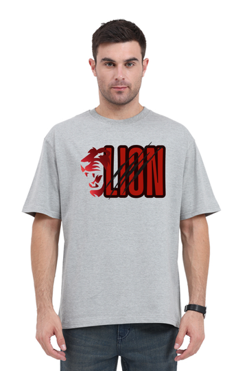 Illustrated Lion Unisex Oversized T-shirt