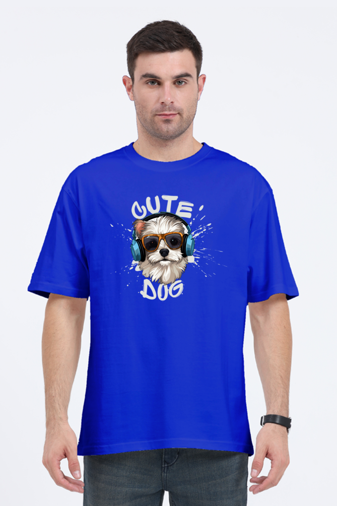 Cute Dog Unisex Classic Oversized T-shirt.